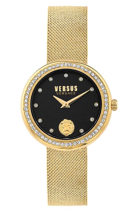 VERSUS Versace Lea Mesh Strap Watch, 35mm 